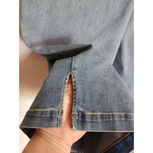 Isaac Mizrahi Live! Capri Jeans Pull-On Elastic Waist sz 16 Wide-Leg - Picture 9 of 9